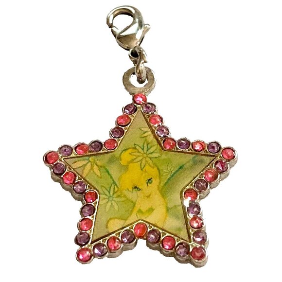 Vintage Disney Tinker Bell Tinkerbell Charm Disneyana Fairy Purse Zipper Pull - Picture 1 of 6